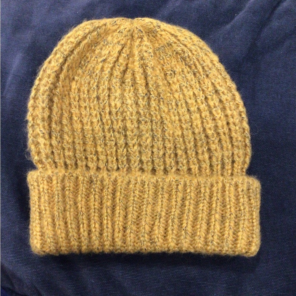 Aldo Mustard Knit Beanie